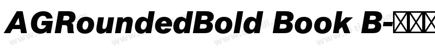 AGRoundedBold Book B字体转换 AGRoundedBold Book B字体转换